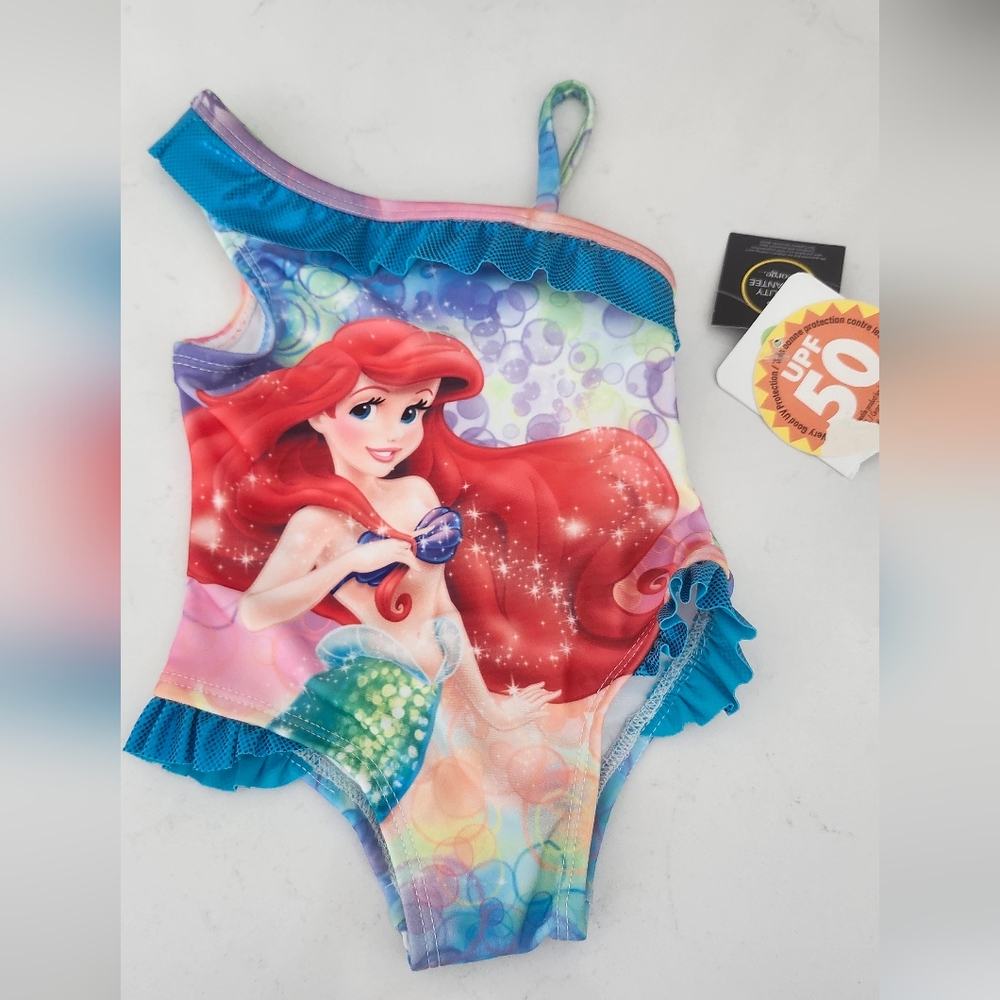 Disney Little Mermaid Bathing Suit Baby Girl 0-3 Months